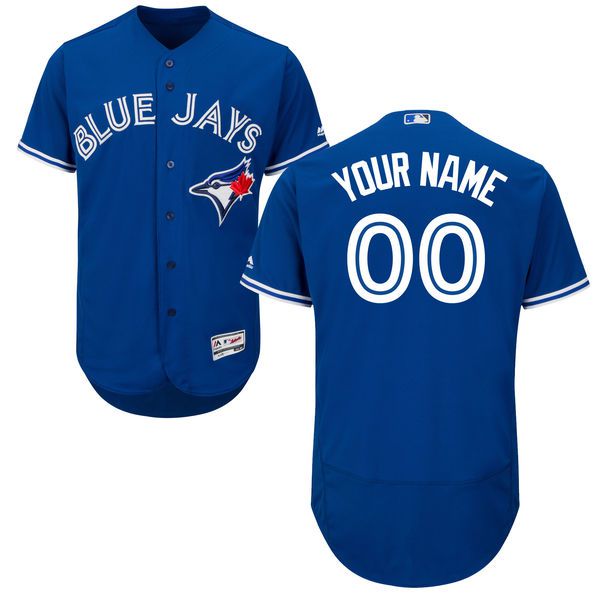 Men Toronto Blue Jays Majestic Alternate Royal Blue Flex Base Authentic Collection Custom MLB Jersey->customized mlb jersey->Custom Jersey